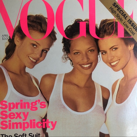 Vogue APRIL 1994 Brandi Q/Briget Hall/Niki Taylor - Picture 9 of 10